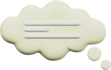 Speech Bubble 41 3D icon, view 1