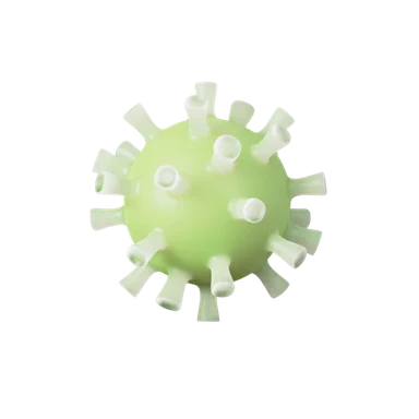 Virus 3D icon, view 1
