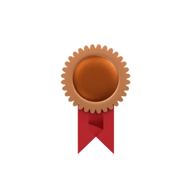 Certificate 2 3D icon, view 1
