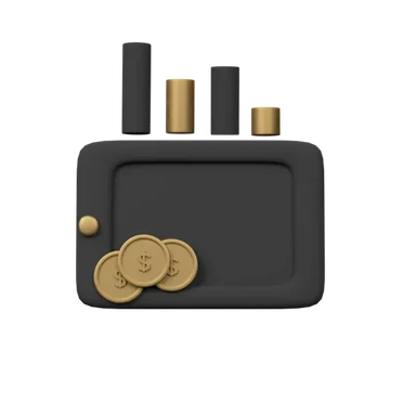 Mobil Coins 3D icon, view 1