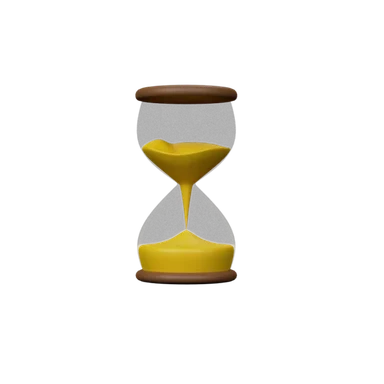 Hourglass 3D icon, view 1