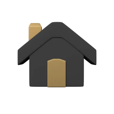 Hut 3D icon, view 1