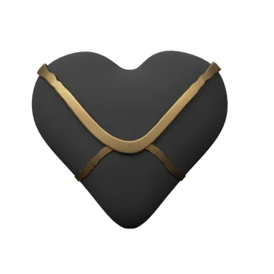Heart 1 3D icon, view 1
