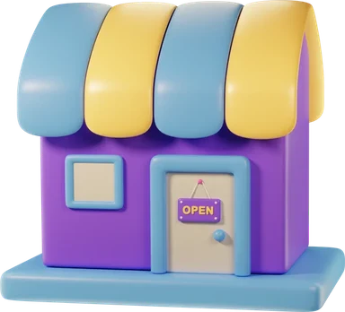 Shop 3D icon, view 1