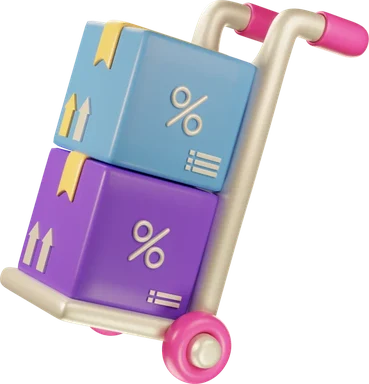 Delivery 3D icon, view 1