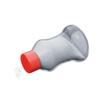 Salt Bottle 3D icon, view 1