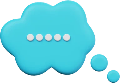 Speech Bubble 40 3D icon, view 1