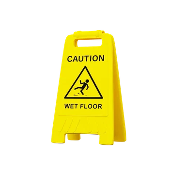 Slippery Sign 3D icon, view 1