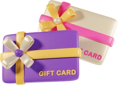 Giftcard 3D icon, view 1