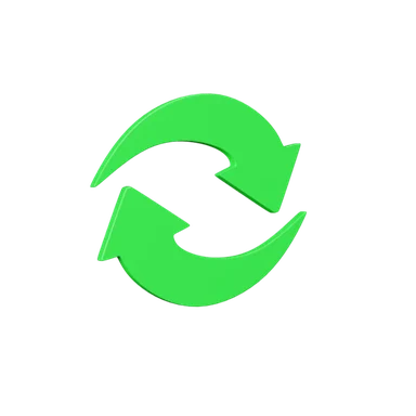 Recycle 3D icon, view 1