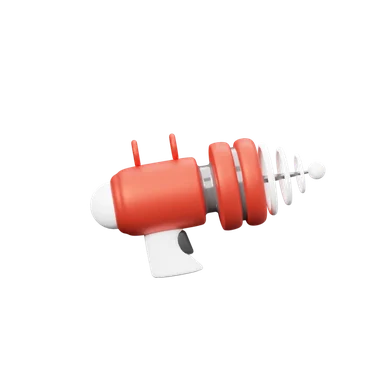 Space Gun 3D icon, view 1