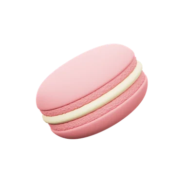 Macarons 3D icon, view 1