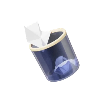 Bin 3D icon, view 1