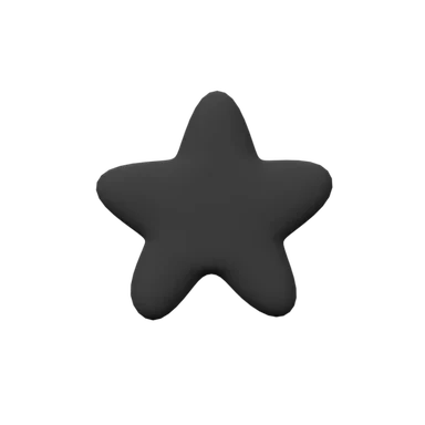 Star 3D icon, view 1