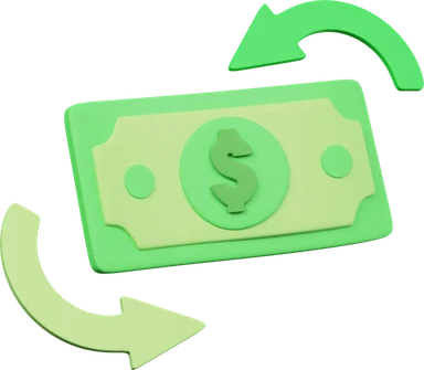 Refresh Money 3D icon, view 1