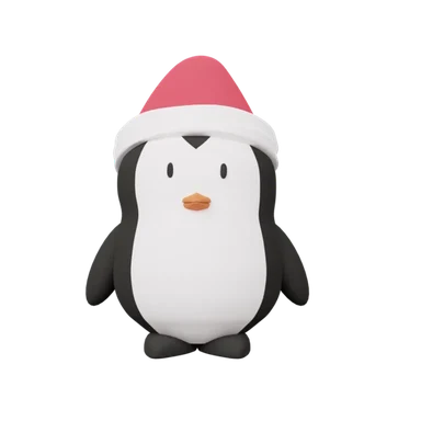 Pinguin 3D icon, view 1