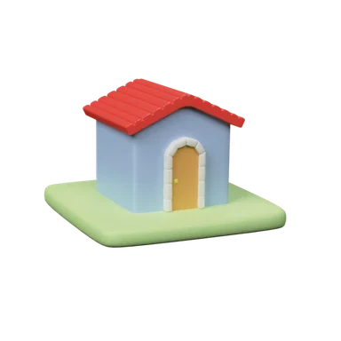 House 3D icon, view 1