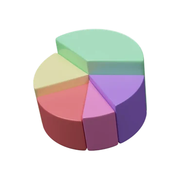 Pie Chart 3D icon, view 1