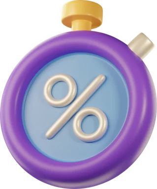 Timer 3D icon, view 1