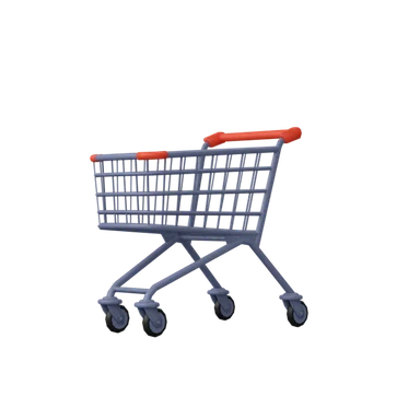 Shopping cart 3D icon, view 1