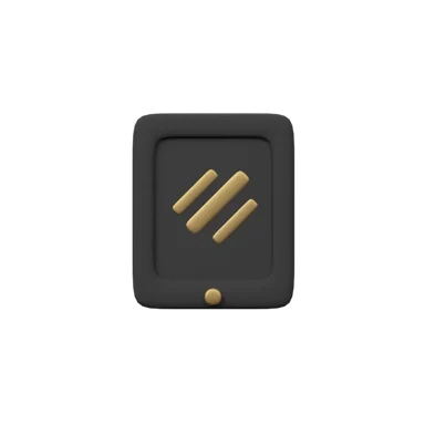 Tablet 3D icon, view 1