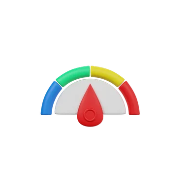 Gauge 3D icon, view 1