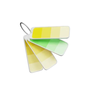 Color Palette 3D icon, view 1