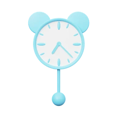 Clock 2 3D icon, view 1