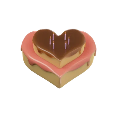 Cake 3D icon, view 1