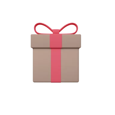 Gift 1 3D icon, view 1