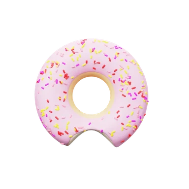 Donut 3D icon, view 1