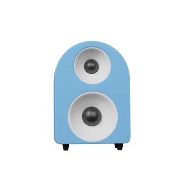 Speakers 3D icon, view 1