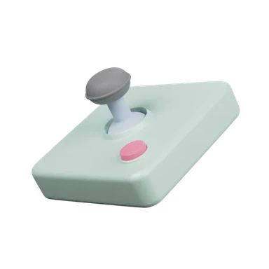 Joystick 3D icon, view 1