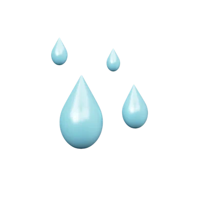 Rain 3D icon, view 1