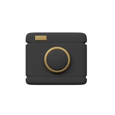 Camera 2 3D icon, view 1