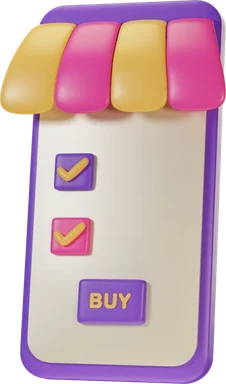 Telephone 3D icon, view 1