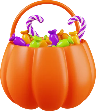 Basket of Sweets 3D icon, view 1