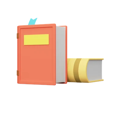 Old Book 3D icon, view 1