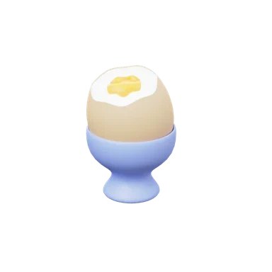 Egg in the Cracker 3D icon, view 1