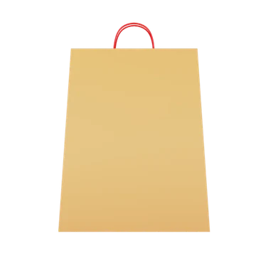 Shopping bag 3D icon, view 1