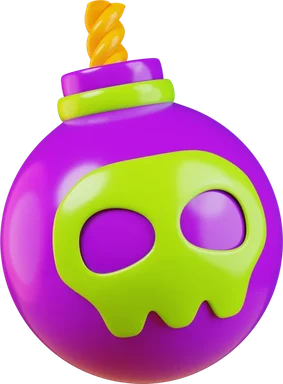 Pirate Bomb 3D icon, view 1