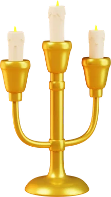 Candelabrum 3D icon, view 1