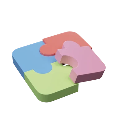 Puzzle 3D icon, view 1