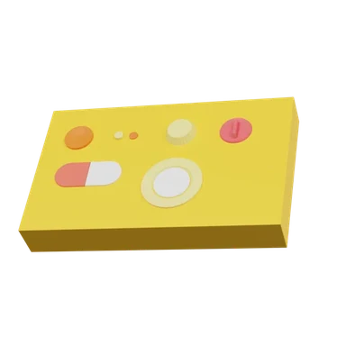 Buttons 3D icon, view 1