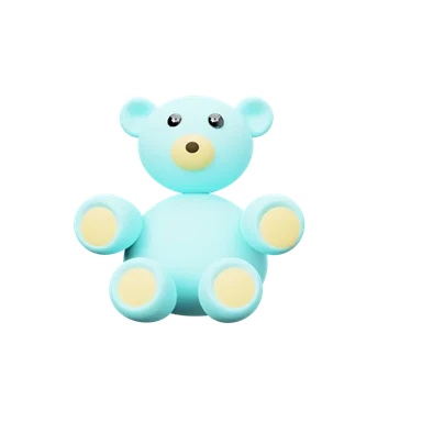Tedy Bear 3D icon, view 1